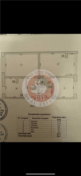 Titan | Apartament 3 camere | Decomandat | 65mp | B11549